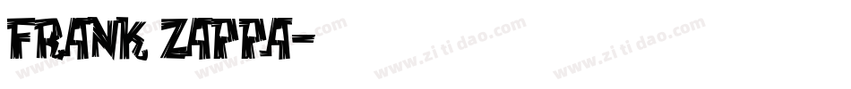 Frank Zappa字体转换